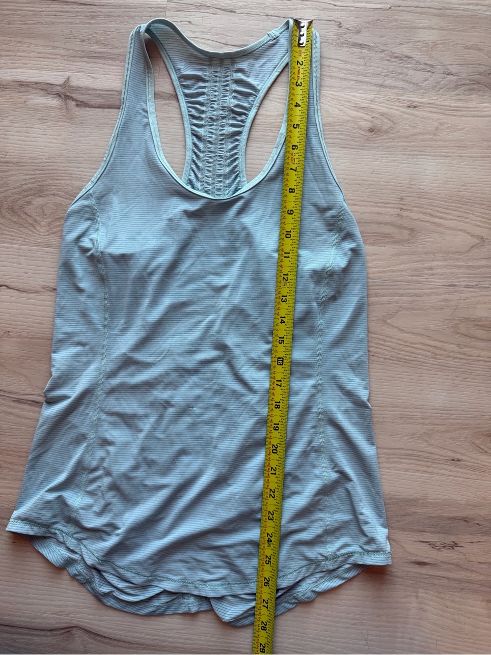 lululemon athletica Light Aqua Runner Up Ruched Racerback Tank - Picture 7 of 8